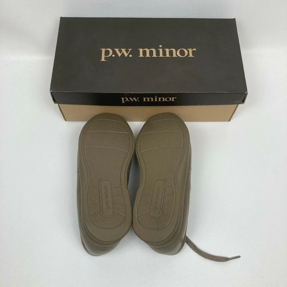 P.W. Minor Women's Leisure Taupe 77309 Orthopedic Diabetic Sz 6 3W